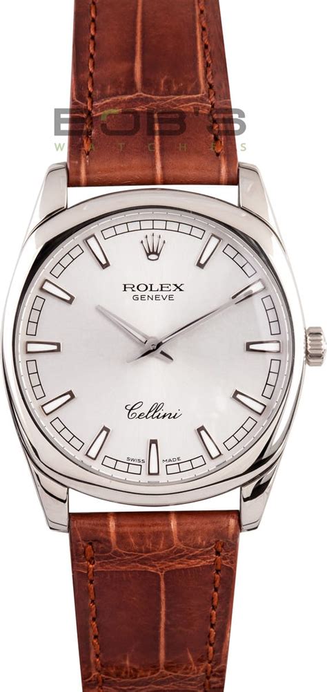 rolex cellini 18k white gold watch 32mm